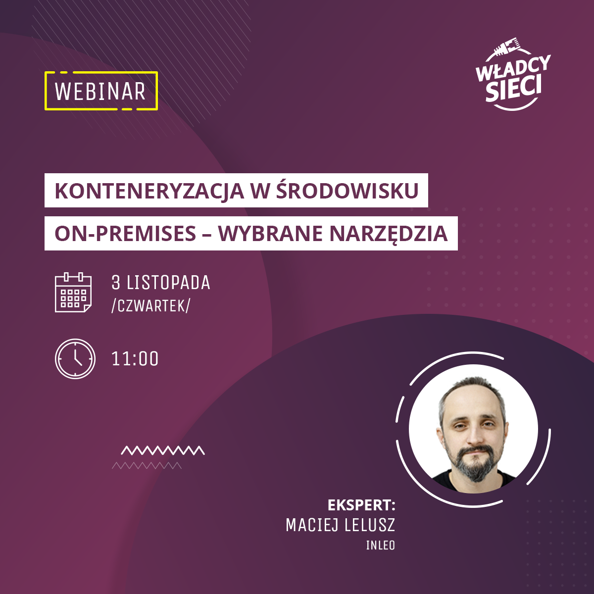 Władcy Sieci - webinar about containers
