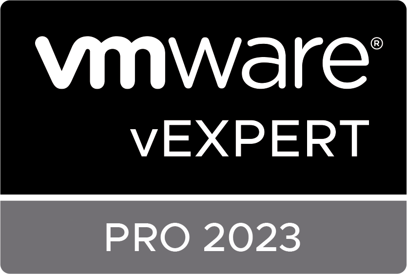 vExpert Pro badge 2023